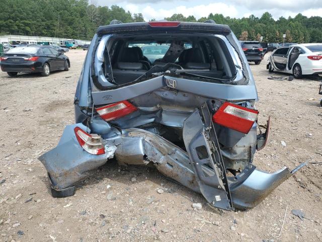 5FNRL38716B070277 - 2006 HONDA ODYSSEY EXL BLUE photo 6