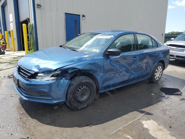 3VW1K7AJ4FM418871 - 2015 VOLKSWAGEN JETTA BASE BLUE photo 1