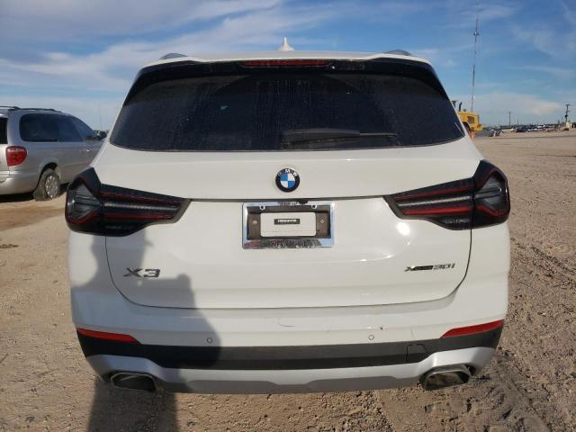 5UX53DP09N9J86410 - 2022 BMW X3 XDRIVE30I WHITE photo 6