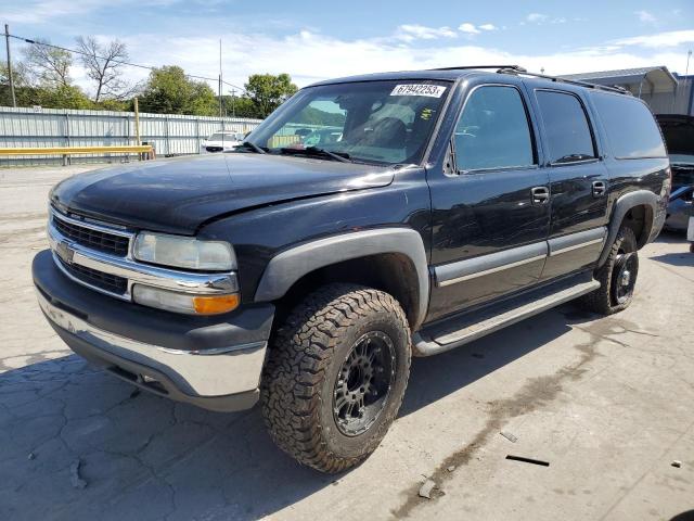 3GNGK26U62G325319 - 2002 CHEVROLET SUBURBAN K2500 BLACK photo 1