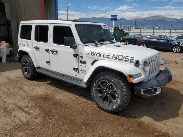 1C4JJXP63MW864273 - 2021 JEEP WRANGLER U SAHARA 4XE WHITE photo 4