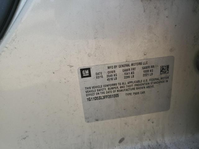 1G11D5SL3FF261005 - 2015 CHEVROLET MALIBU 2LT 棕色 照片 12