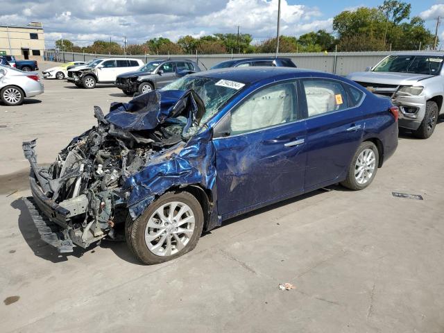 3N1AB7AP8HY222048 - 2017 NISSAN SENTRA S BLUE photo 1