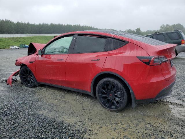 7SAYGAEE4NF377337 - 2022 TESLA MODEL Y RED photo 2