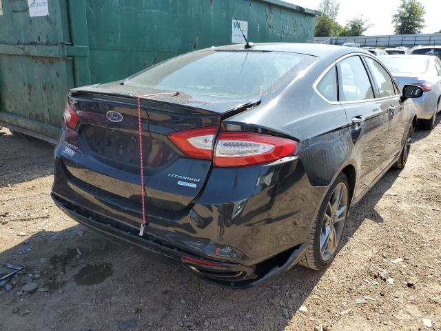 3FA6P0K94ER297966 - 2014 FORD FUSION TITANIUM BLACK photo 3