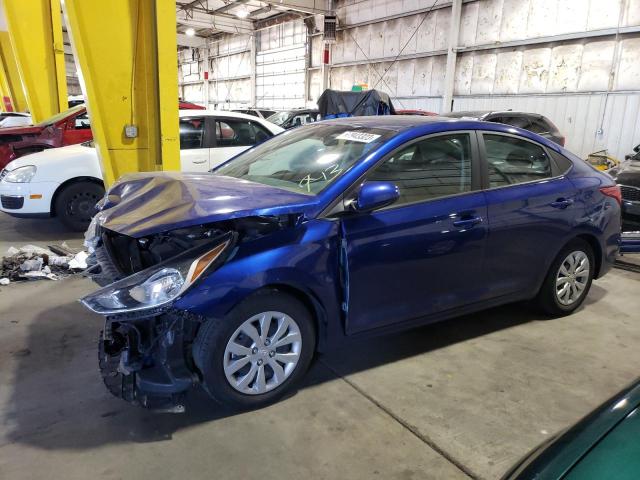 3KPC24A69ME138313 - 2021 HYUNDAI ACCENT SE BLUE photo 1