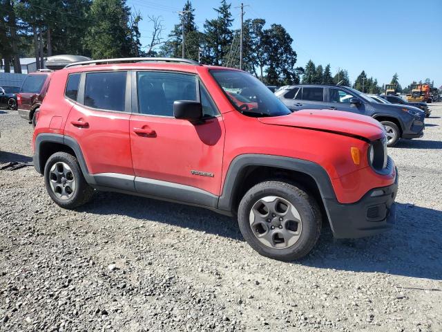 ZACCJBAB7JPH21885 - 2018 JEEP RENEGADE SPORT Қызыл фото 4