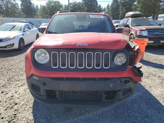 ZACCJBAB7JPH21885 - 2018 JEEP RENEGADE SPORT Қызыл фото 5