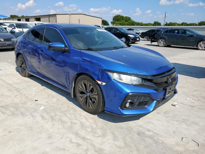 SHHFK7H51JU224859 - 2018 HONDA CIVIC EX Blau Foto 4
