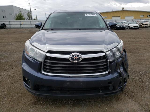 5TDJKRFH0FS156402 - 2015 TOYOTA HIGHLANDER XLE Mavi foto 5