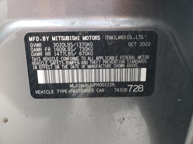 ML32AUHJ0PH002226 - 2023 MITSUBISHI MIRAGE ES 灰色 照片 12