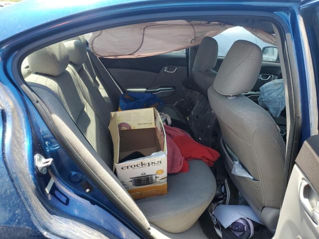 2HGFB2F8XCH500116 - 2012 HONDA CIVIC EX BLUE photo 10