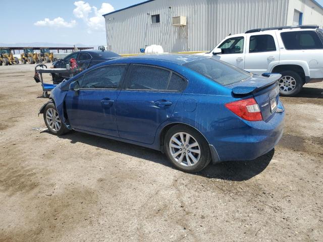 2HGFB2F8XCH500116 - 2012 HONDA CIVIC EX BLUE photo 2