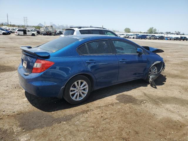 2HGFB2F8XCH500116 - 2012 HONDA CIVIC EX BLUE photo 3