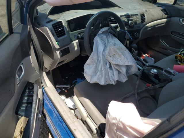 2HGFB2F8XCH500116 - 2012 HONDA CIVIC EX BLUE photo 8