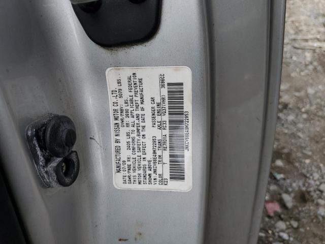 JNKCV66E49M722953 - 2009 INFINITI G37 BASE SILVER photo 12