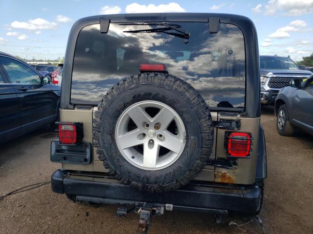 1J4FA69S14P727752 - 2004 JEEP WRANGLER / RUBICON TAN photo 6