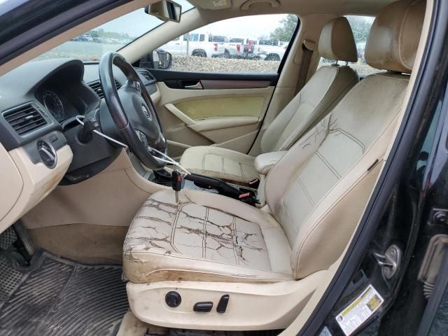 1VWBN7A31EC011619 - 2014 VOLKSWAGEN PASSAT SE BLACK photo 7
