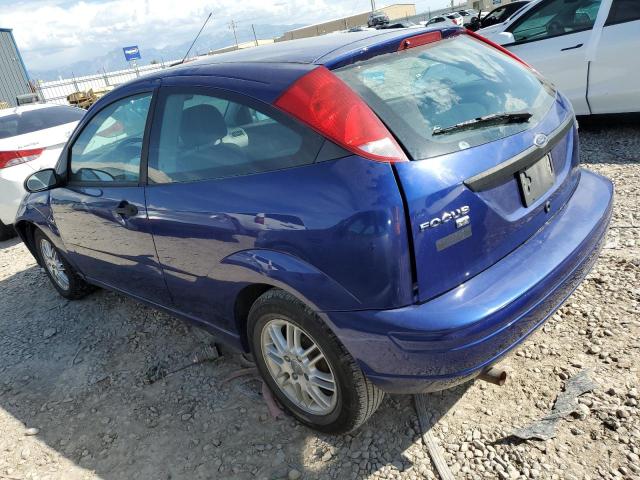 3FAFP31N75R109229 - 2005 FORD FOCUS ZX3 BLUE photo 2