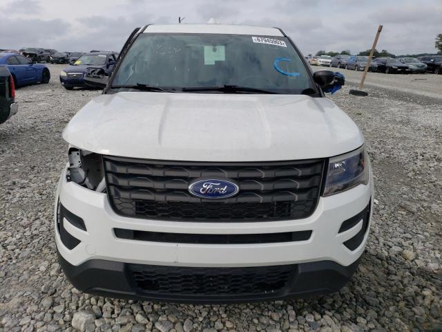 1FM5K8AR1JGC75862 - 2018 FORD EXPLORER POLICE INTERCEPTOR WHITE photo 5