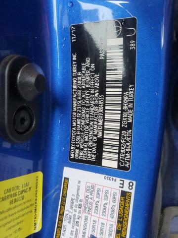 NMTKHMBX9JR048533 - 2018 TOYOTA C-HR XLE Mavi foto 13