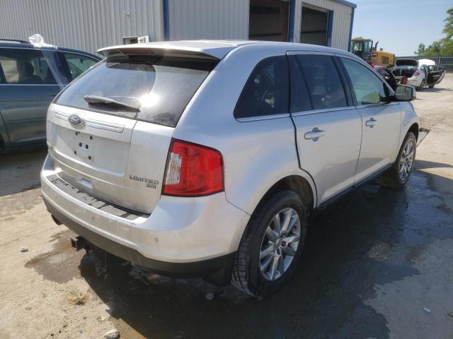 2FMDK4KC9BBA27429 - 2011 FORD EDGE LIMITED SILVER photo 4