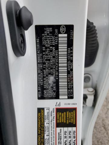 4T1BF1FK3FU033805 - 2015 TOYOTA CAMRY LE WHITE photo 12