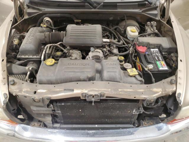 1B7HL48N22S553709 - 2002 DODGE DAKOTA QUAD SLT BEIGE photo 11