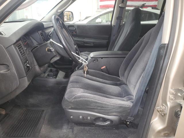 1B7HL48N22S553709 - 2002 DODGE DAKOTA QUAD SLT BEIGE photo 7
