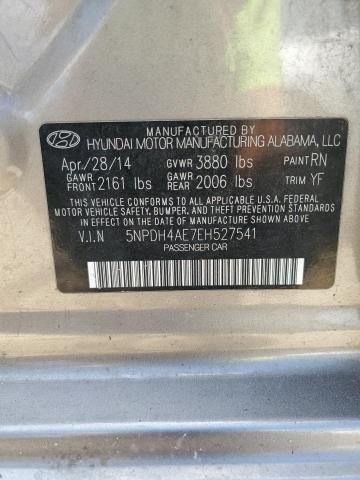 5NPDH4AE7EH527541 - 2014 HYUNDAI ELANTRA SE TAN photo 12