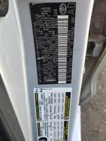 2T1KR32E96C594529 - 2006 TOYOTA COROLLA MA XR SILVER photo 12