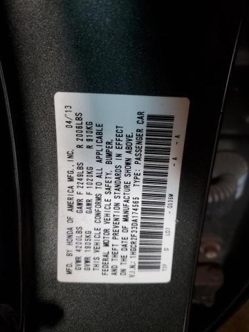 1HGCR2F33DA174565 - 2013 HONDA ACCORD LX GRAY photo 12