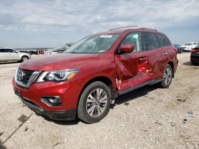 5N1DR2MM8JC638721 - 2018 NISSAN PATHFINDER S RED photo 1