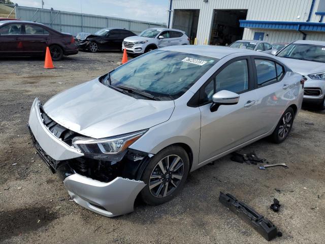 3N1CN8EV7ML867862 - 2021 NISSAN VERSA SV SILVER photo 1