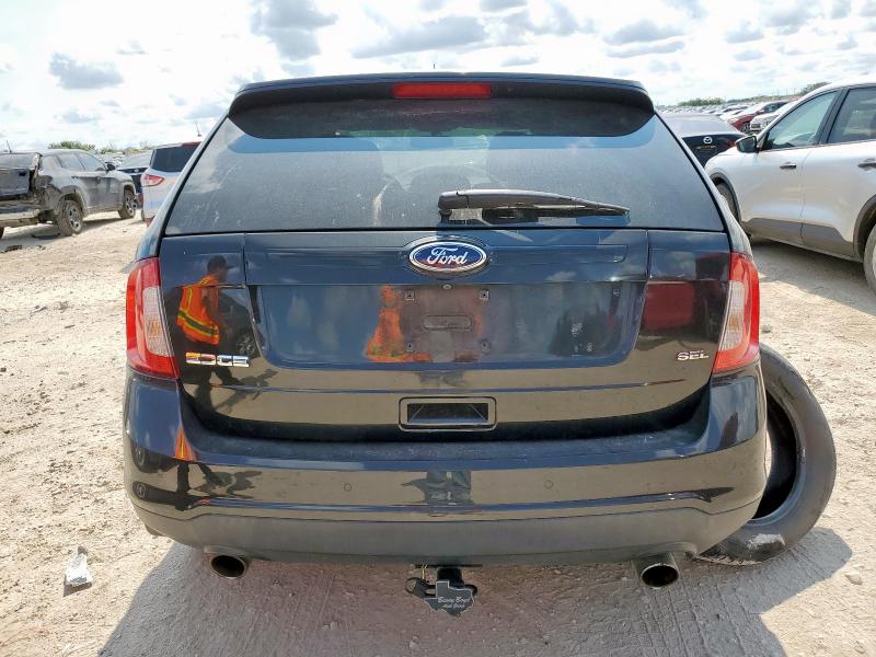 2FMDK3JC1DBE38290 - 2013 FORD EDGE SEL BLACK photo 6