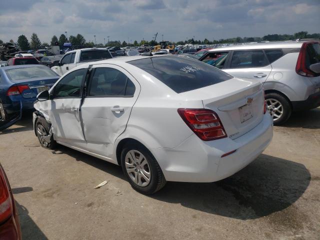 1G1JB5SH2H4151045 - 2017 CHEVROLET SONIC LS WHITE photo 2