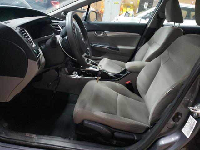 19XFB2F81DE069127 - 2013 HONDA CIVIC EX GRAY photo 7