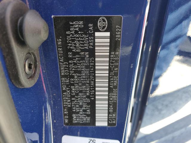 4T1G11AK2PU147825 - 2023 TOYOTA CAMRY SE NIGHT SHADE BLUE photo 13