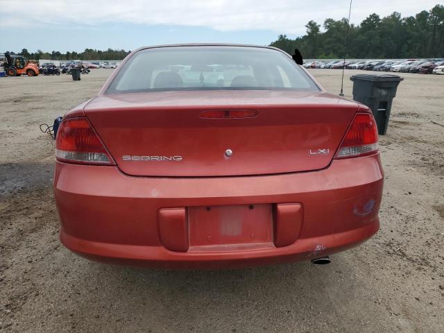 1C3AL56U01N525328 - 2001 CHRYSLER SEBRING LXI RED photo 6