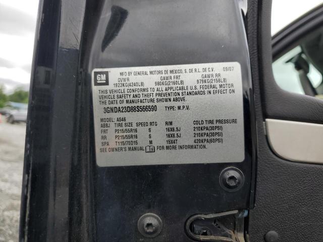 3GNDA23D88S566590 - 2008 CHEVROLET HHR LT BLACK photo 13