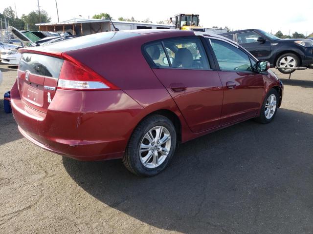 JHMZE2H76AS029271 - 2010 HONDA INSIGHT EX RED photo 3