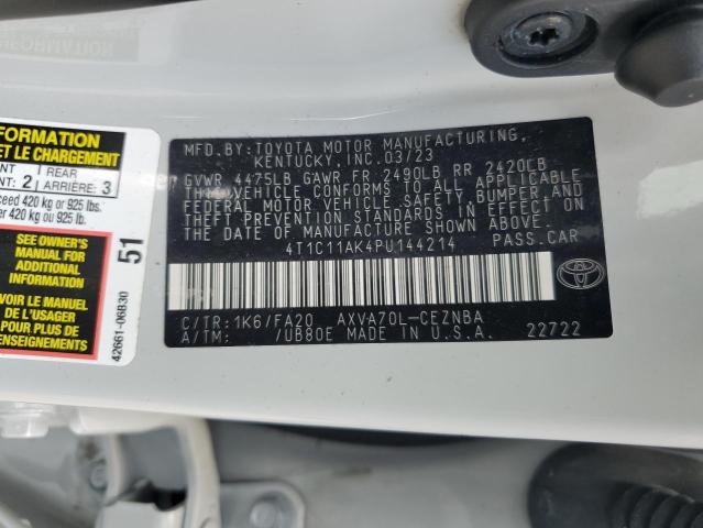 4T1C11AK4PU144214 - 2023 TOYOTA CAMRY LE GRAY photo 13