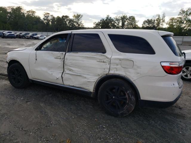 1C4RDJAGXCC110845 - 2012 DODGE DURANGO SXT WHITE photo 2