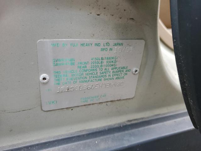 JF1SG63665H736480 - 2005 SUBARU FORESTER 2.5X BEIGE photo 14