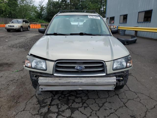 JF1SG63665H736480 - 2005 SUBARU FORESTER 2.5X BEIGE photo 5