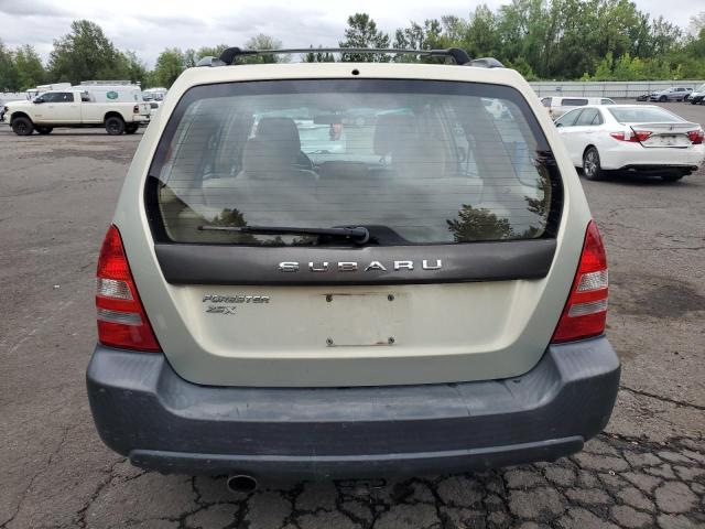 JF1SG63665H736480 - 2005 SUBARU FORESTER 2.5X BEIGE photo 6