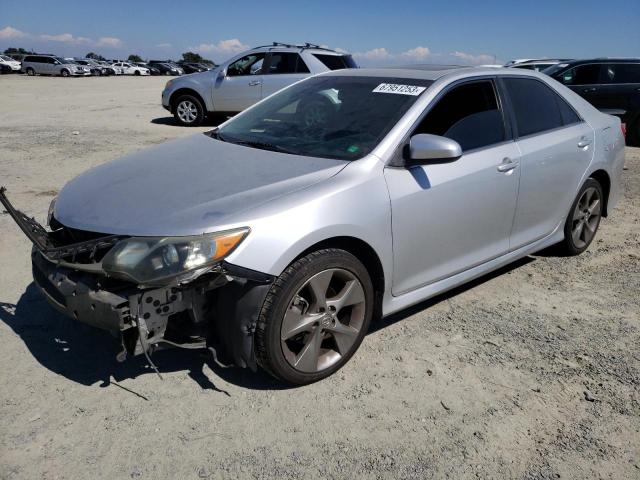 4T1BK1FK8CU002959 - 2012 TOYOTA CAMRY SE SILVER photo 1