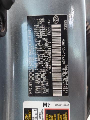 4T1BF3EK5AU558516 - 2010 TOYOTA CAMRY BASE TEAL photo 13