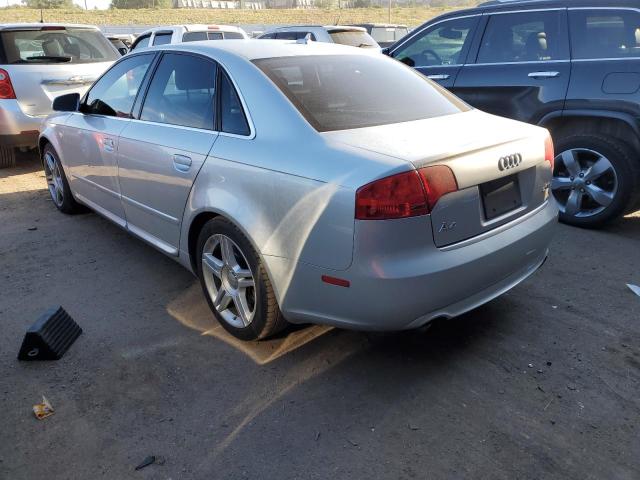 WAUAF78E78A057293 - 2008 AUDI A4 2.0T SILVER photo 2