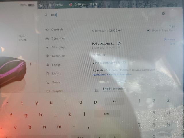 5YJ3E1EA2RF835733 - 2024 TESLA MODEL 3 Qara foto 9